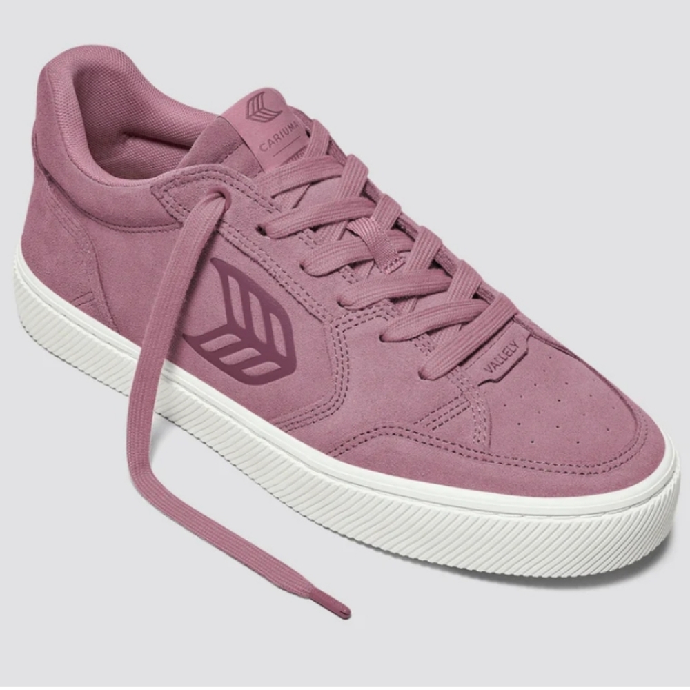 NEW Cariuma VALLELY Blush Pink Suede Dusky Orchid Logo Sneaker Unisex